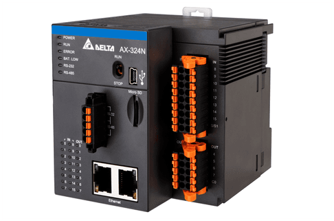 Delta presenta i controllori PLC compatti di fascia media AX-300N e AX-324N. 